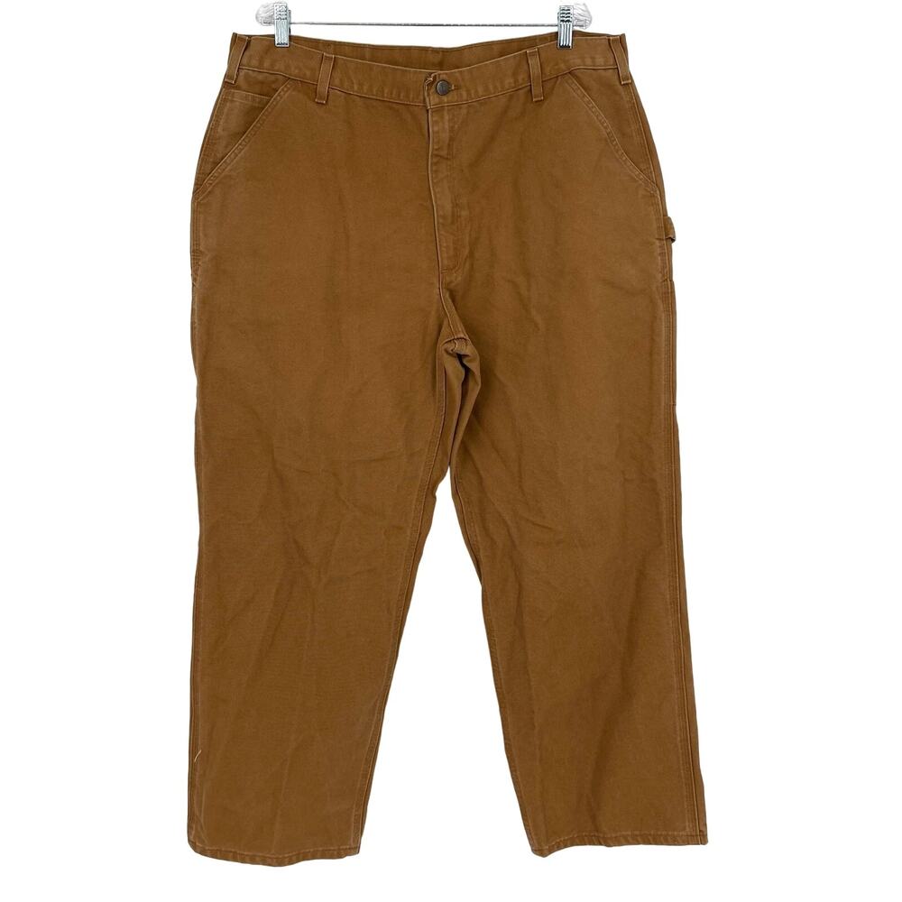 Carhartt‎ Loose Original Fit Carpenter Pants Brown Khaki Chino Men’s Size 42x30